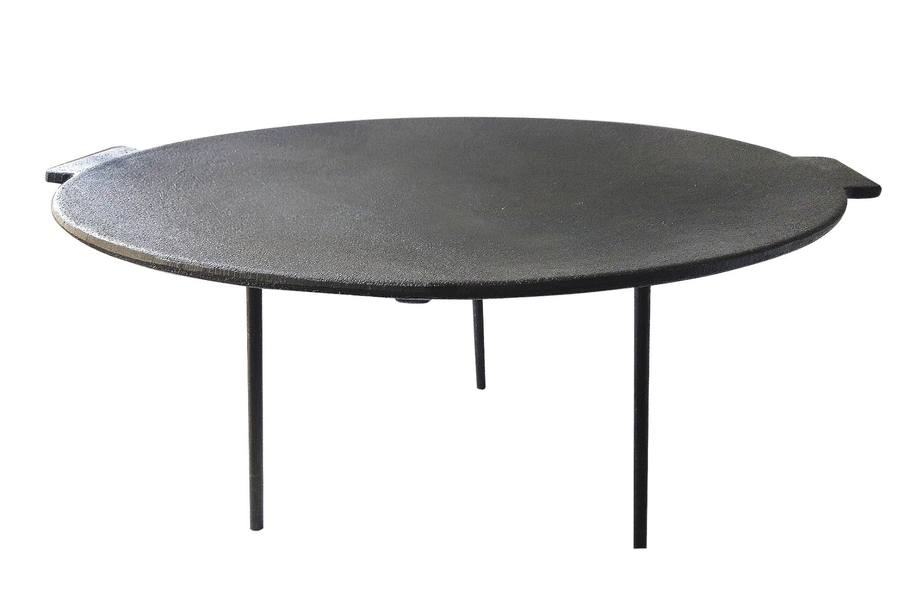 Pre-Seasoned Round Cast Iron BBQ Plate with Removable Legs 45cm
