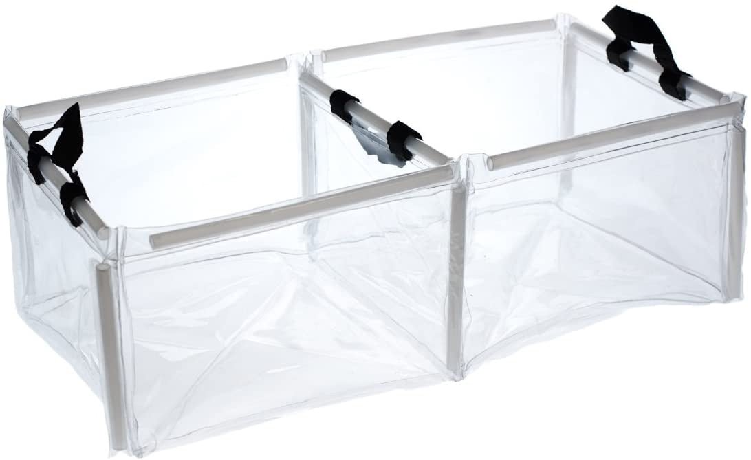 20L Portable Double Wash Basin Folding with Handles 25.5x25.5x19cm
