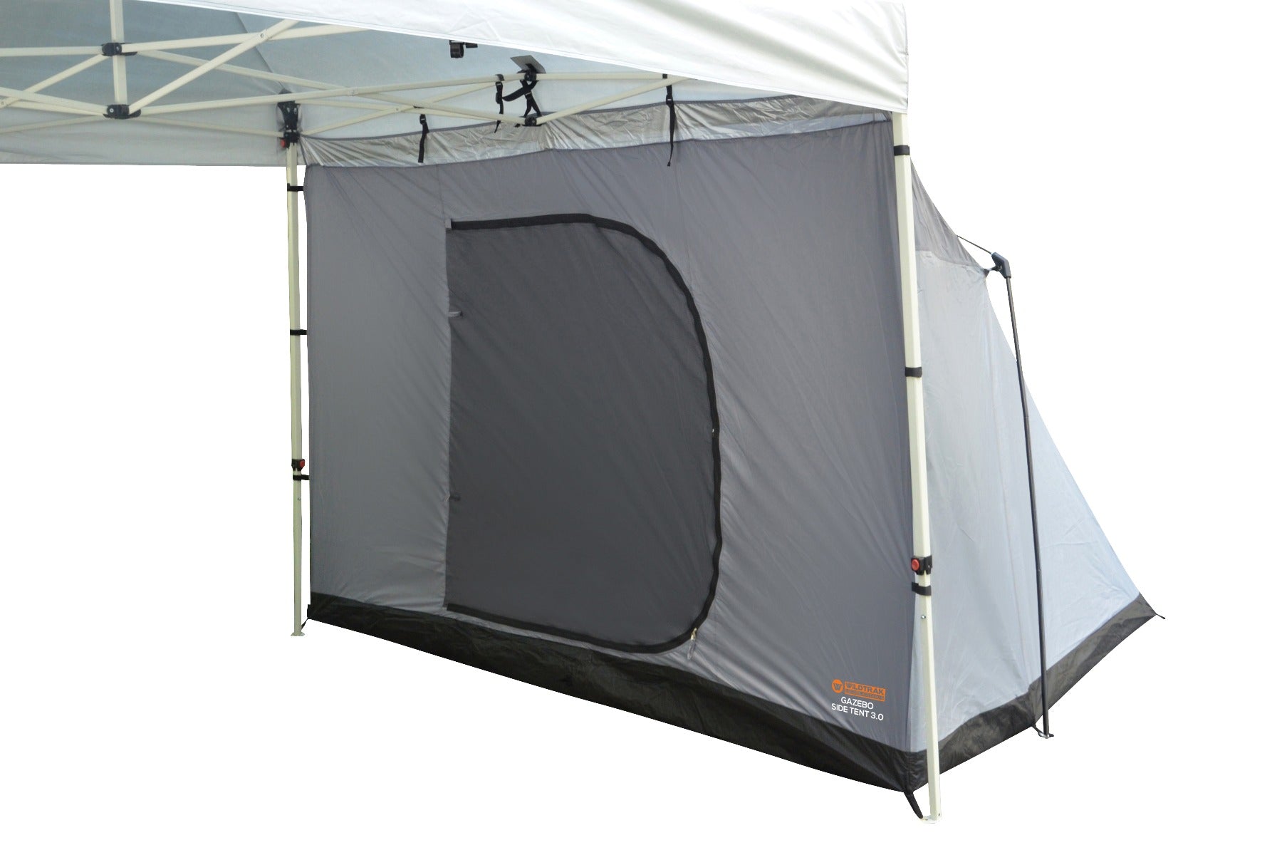 Wildtrak™ 3m Gazebo Side Tent, Waterproof, Mesh Windows, Pegs and Carry Bag - UNIVERSAL FITS MOST GAZEBOS