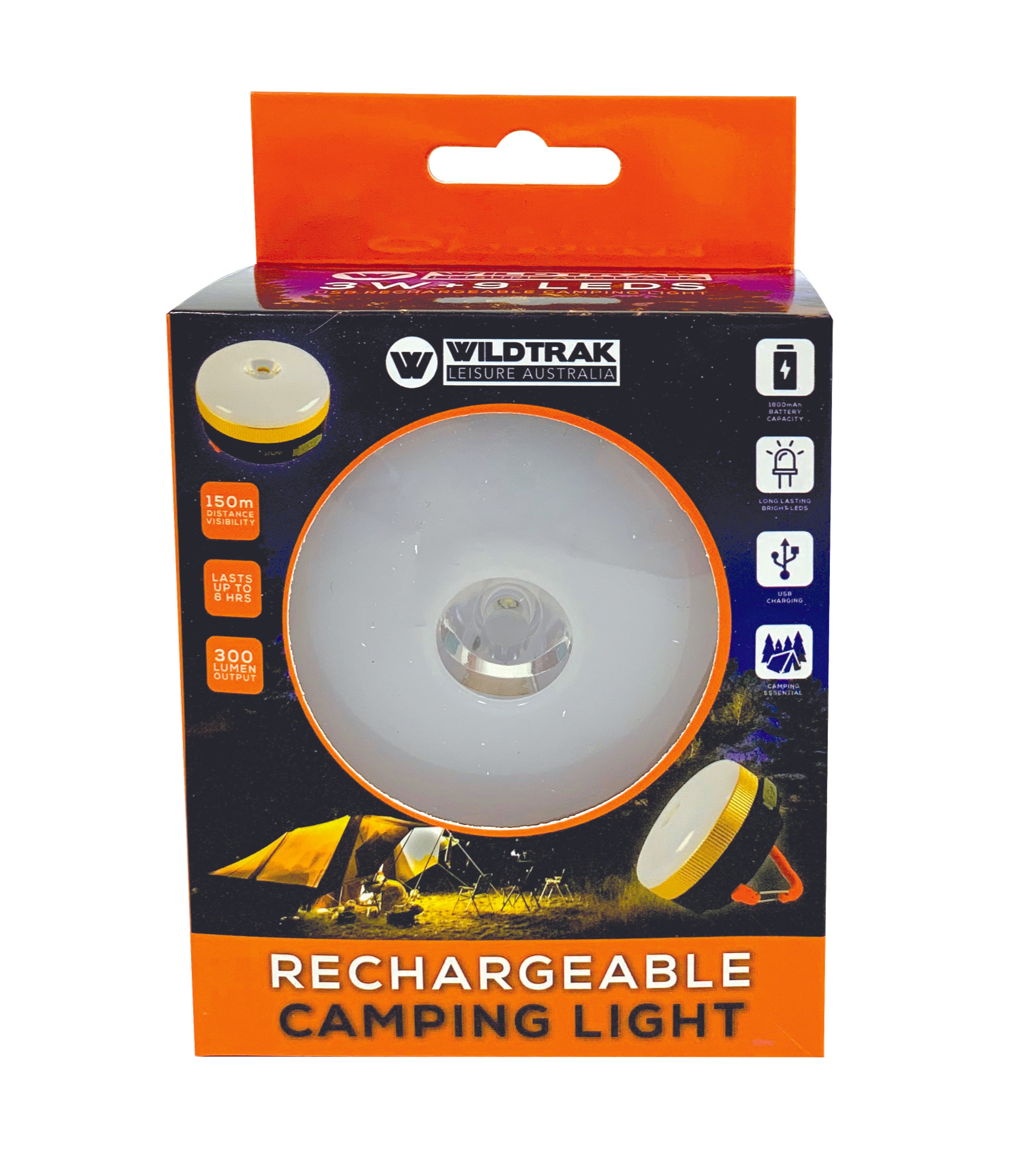 RECHARGEABLE BASE 70 MULTI FUNCTION CAMP LIGHT