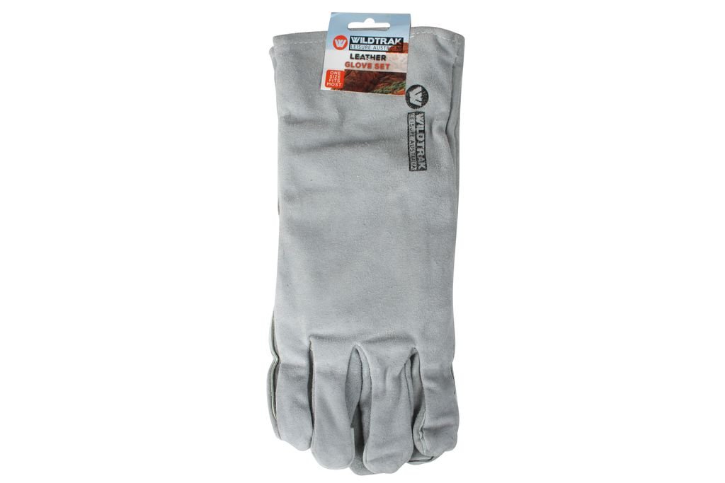 S/2 Large Leather Work Welding Camping Gloves