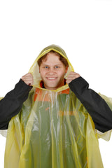 LIGHTWEIGHT RAIN PONCHO - 2 ASSORTED COLOURS