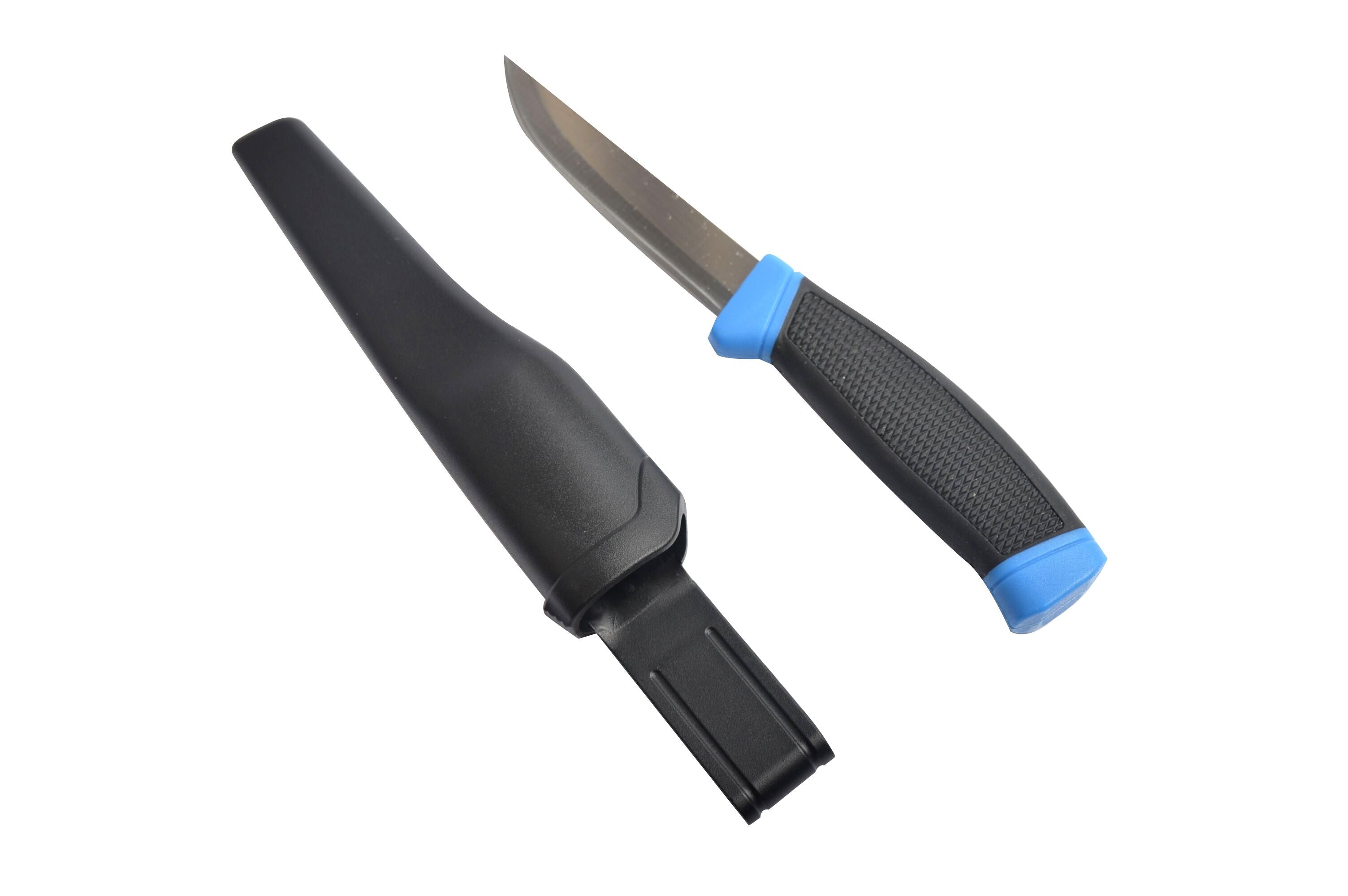 4 INCH BAIT KNIFE IN DOUBLE BLISTER WITH SAFETY SHEATH
