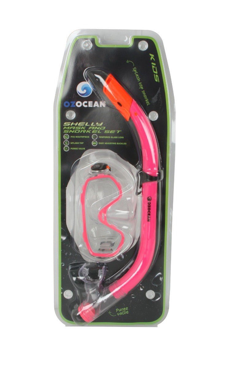 Shelly Kids Mask and Snorkel Set - Pink or Blue