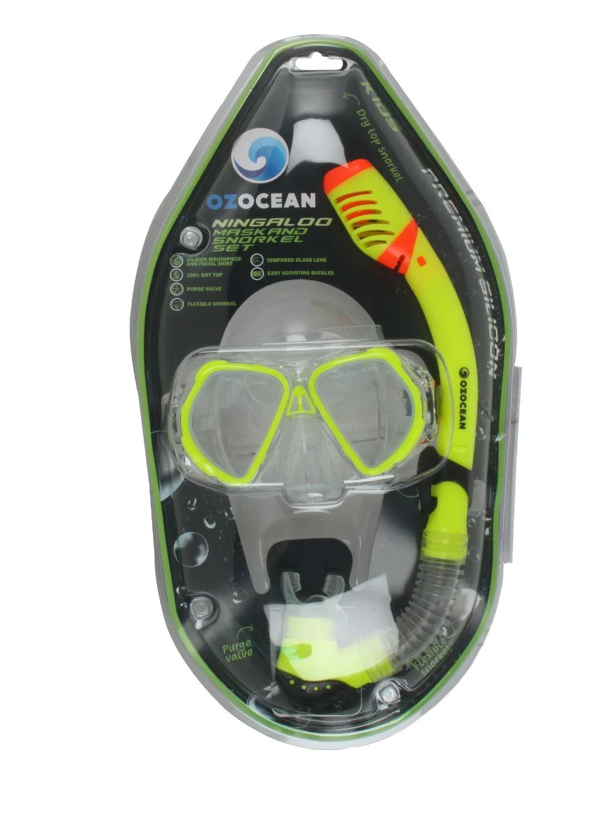 SILICON MASK SNORKEL SET - NINGALOO KIDS