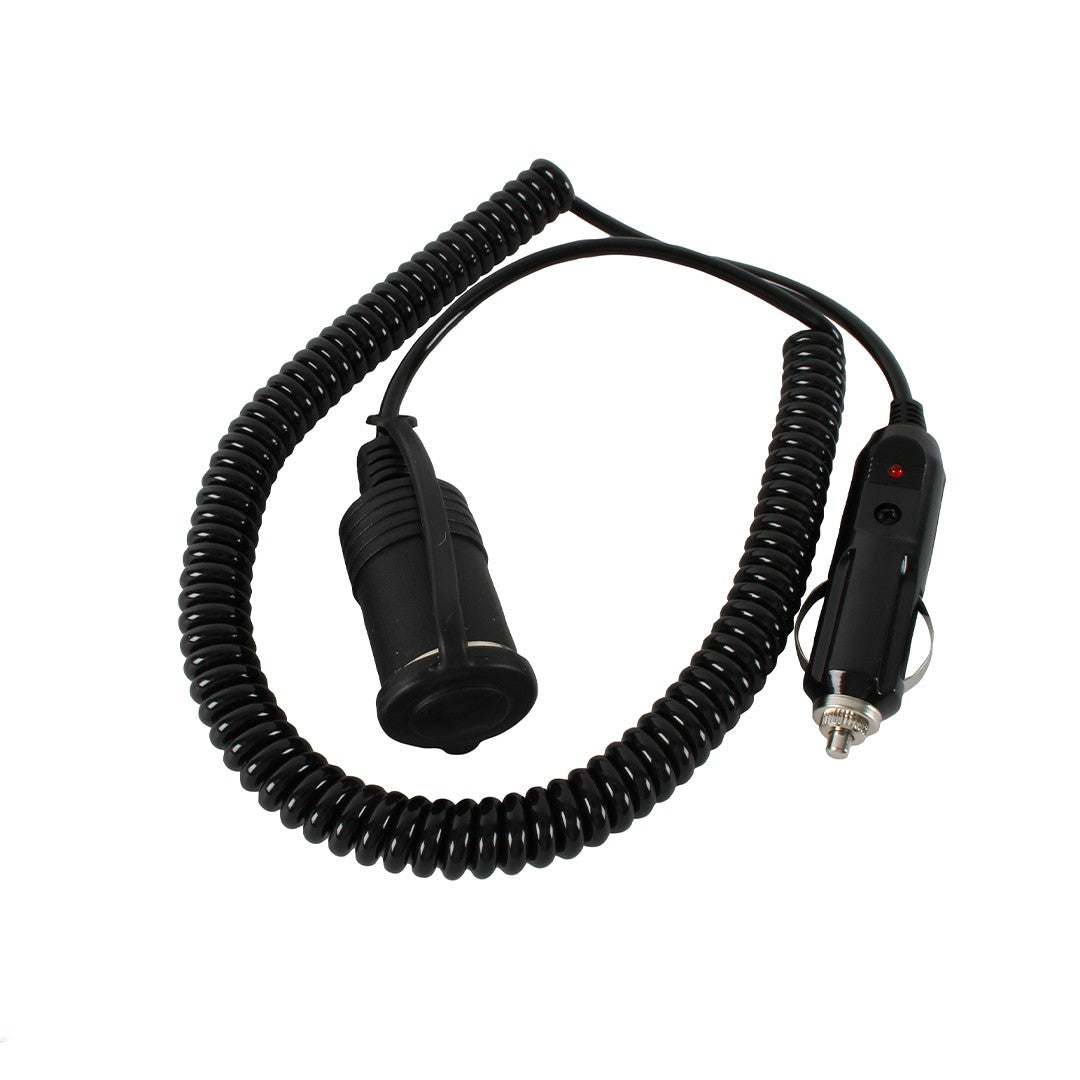 12V COILED EXTENSION LEAD WITH 15A SOCKET 3M Wildtrak Leisure Australia